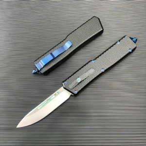 Abalone straight out switchblade knife