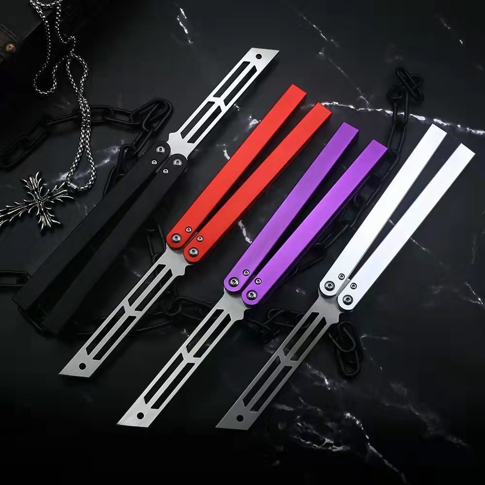 22.jpg SQUID INDUSTRIES Training Flick Knife Butterfly Knife