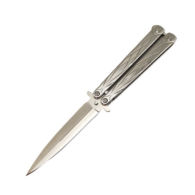 24738542a9267984a67f890ccd28714.jpg Double Edge Butterfly Knife UK Silver