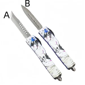 Geisha Straight Out Switchblade – Damascus