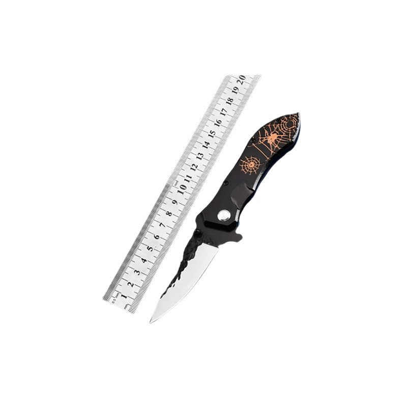 F44-2.jpg Outdoor Pocket Knife – Style Folding Knife with Textured Handle & Thumb Stud