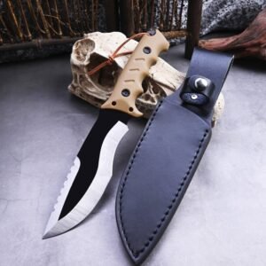 Tracker outdoor survival knife camping survival Compact knife integrated keel high hardness Outdoor knife