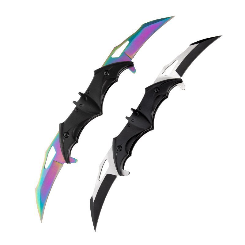 O1CN0184YnhP1IDveyUqBp0_2214264750860-0-cib-2.jpg Creative outdoor butterfly folding knife bat knife aluminum pocket knife folding knife