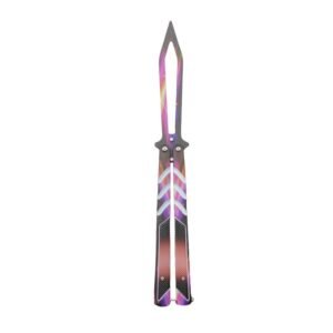Folding unsharpened butterfly practice knife outdoor CSgo butterfly knife