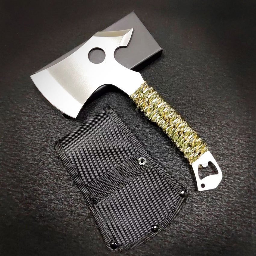 O1CN01ClJNaG1VKsZaP8mIe_2203932635-0-cib-1.jpg Multifunctional survival axe bottle opener tied with seven-core camouflage parachute camping axe