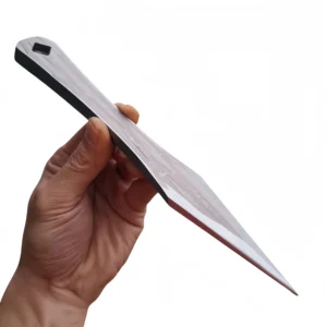 Professional outdoor thick straight spin thrown dart knife Compact practice props one-piece fine steel forging thickened