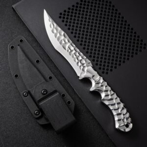 Ice straight knife, high hardness and edge outdoor utility knife, carry-on straight knife