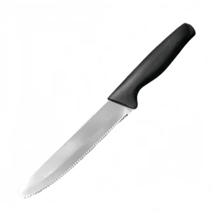 Stainless steel edge serrated knife