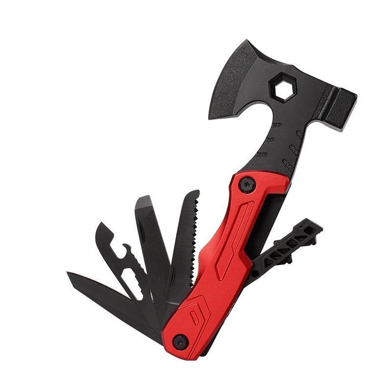 O1CN01NKN3r12I7WCSi9bdo_2217657629239-0-cib-1.jpg Multifunctional survival axe pliers folding knife pliers hammer with flint multi-purpose tool portable Outdoor axe—RED