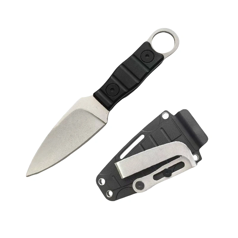O1CN01OVgeTT1pUJ6txiwXL_2217722185363-0-a-7.webp Outdoor straight knife, high hardness, sharpness, Outdoor small straight knife, with K sheath A-7 Stonewashed/Black handles