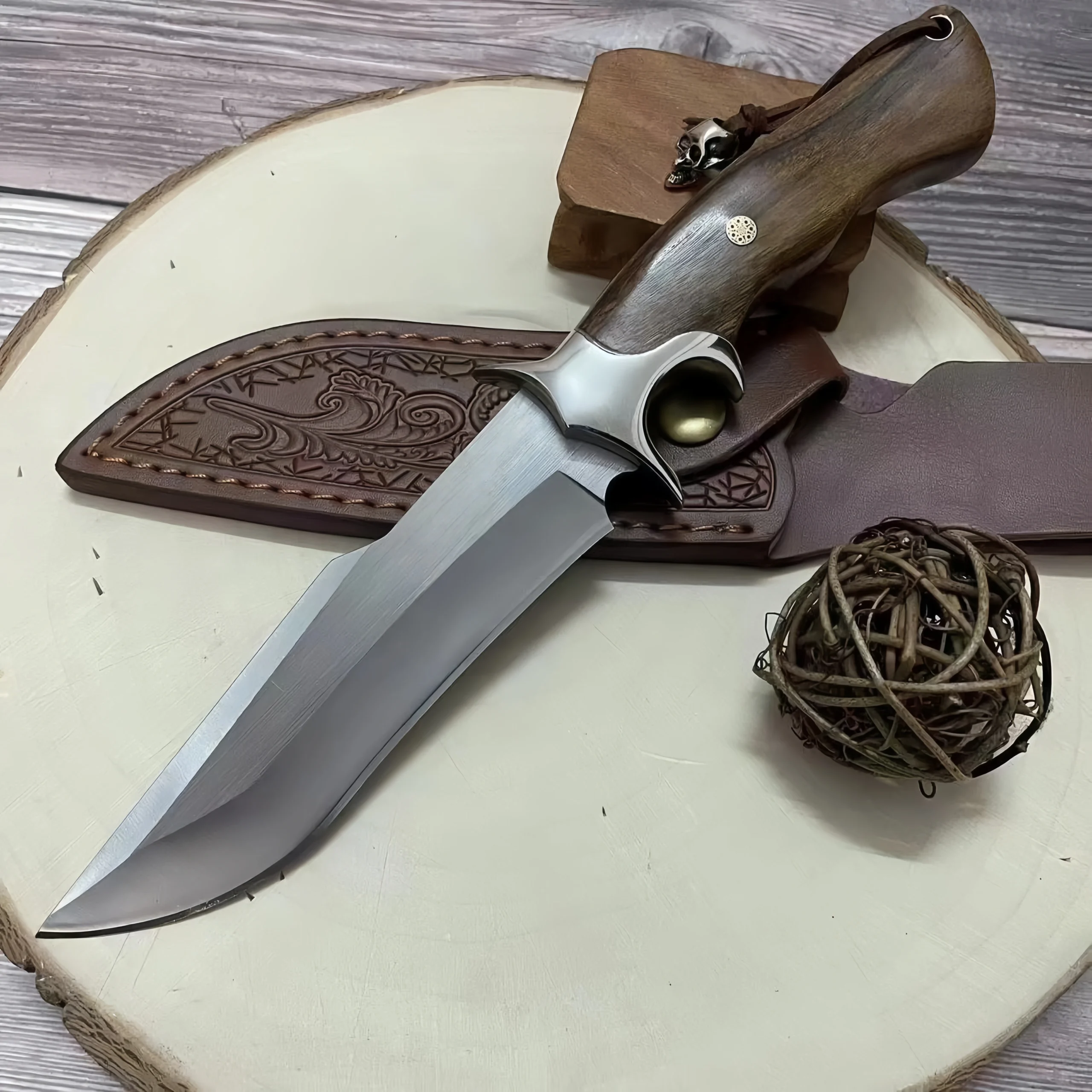 O1CN01Pv2zp21lzDL3q04kR_2217538634889-0-cib.jpg_-1_副本-scaled-1.webp M390 powdered jungle steel knife high hardness one-piece edge survival knife outdoor Compact collection small straight knife