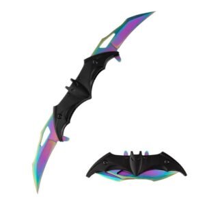 Creative outdoor butterfly folding knife bat knife aluminum pocket knife folding knife