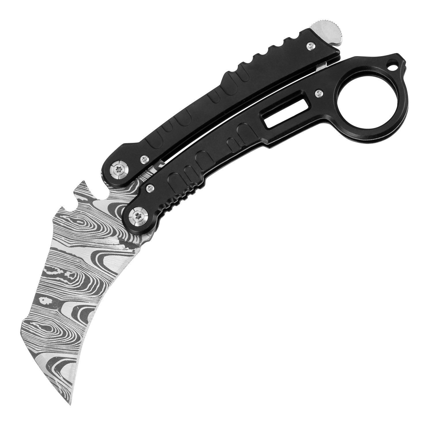 O1CN01QszkMz1l1fir6a29J_2213996994759-0-cib-5.jpg Karambit Knife Camping Outdoor Knife High Hardness Etched Butterfly Claw Knife Handmade Knife