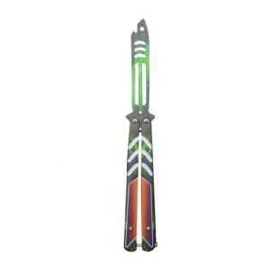 Folding unsharpened butterfly practice knife outdoor CSgo butterfly knife