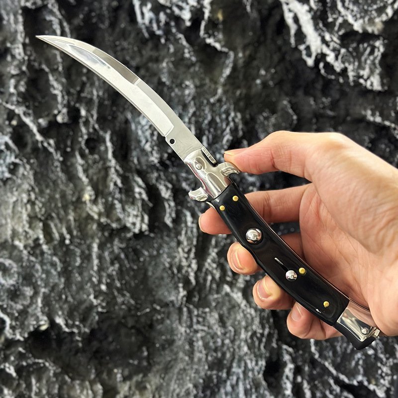 O1CN01kiTLBs1tCDqcC5Ya2_2215853255865-0-cib-1.jpg 9 Inch Scimitar Blade Switchblade Stiletto Switchblade