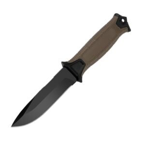 outdoor utility knife High hardness Outdoor wilderness survival knife-Brown