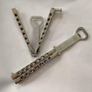 Balisong Bottle Opener Folding Bottle Opener Beer Multifunctional Bottle Opener Creative Butterfly Knife Fancy Knife Bottle Opener Screwdriver