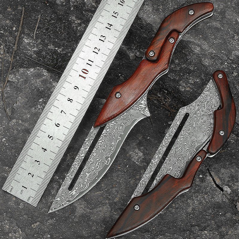 O1CN01veAOem1XA0DsiO7qU_2634212882-0-cib.jpg Damascus Steel Magic Transformable mechanical knife