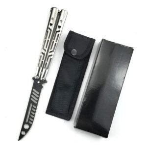 CSGO butterfly practice knife unsharpened portable folding