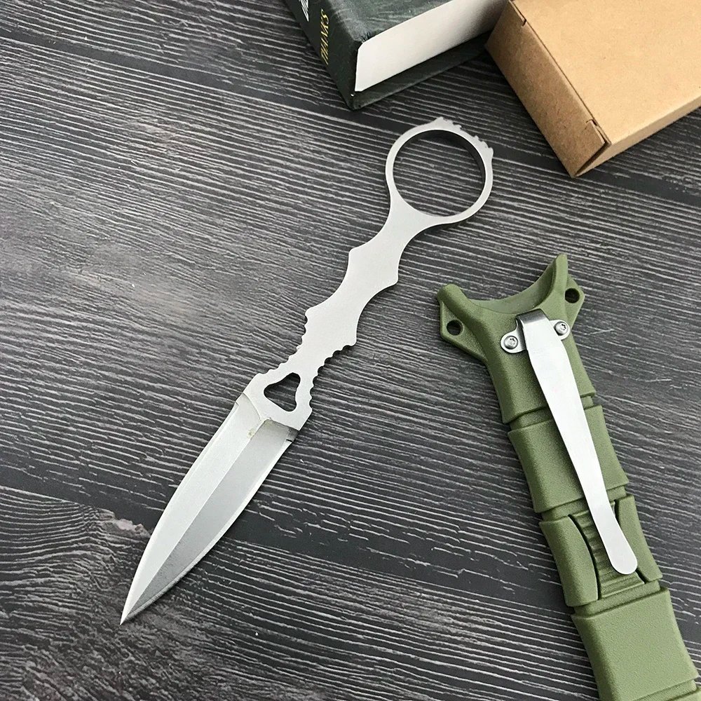 S032048a4d4e64182bc964df5795130c2h-1.jpg Fixed Blade Knife Stainless Steel Blade with Kydex Sheath Camping Portable Survival Outdoor Multitools Hand EDC Knives