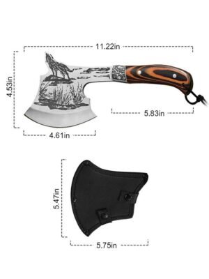 MultiPurpose Axe, Survival Axe Multi-function Outdoor Camping Outdoor Wolf-head Axe Hunting Tools Portable Tomahawk
