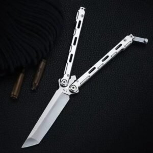 Professional Butterfly KnifePractice Folding KnifeFolding KnifeThrowing KnifeTraining ToolUnbladed