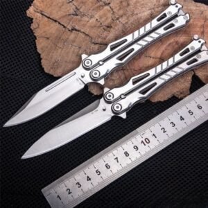 Professional Butterfly KnifePractice Folding KnifeFolding KnifeThrowing KnifeTraining ToolUnbladed