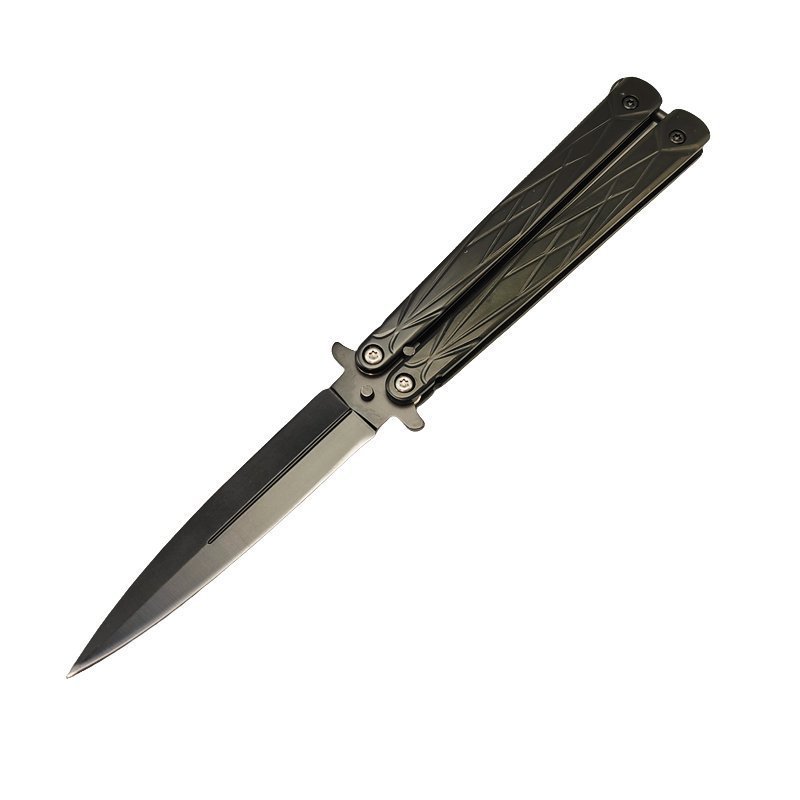 ac6311c2ace311e82eddcb3583f9565.jpg Double Edge Butterfly Knife UK Black