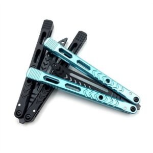 Variant practice butterfly 7075 aluminum uncut training knife