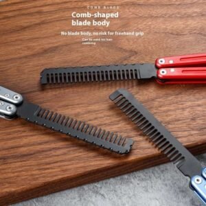 Stainless steel comb Aluminum Handle Practice CSGO