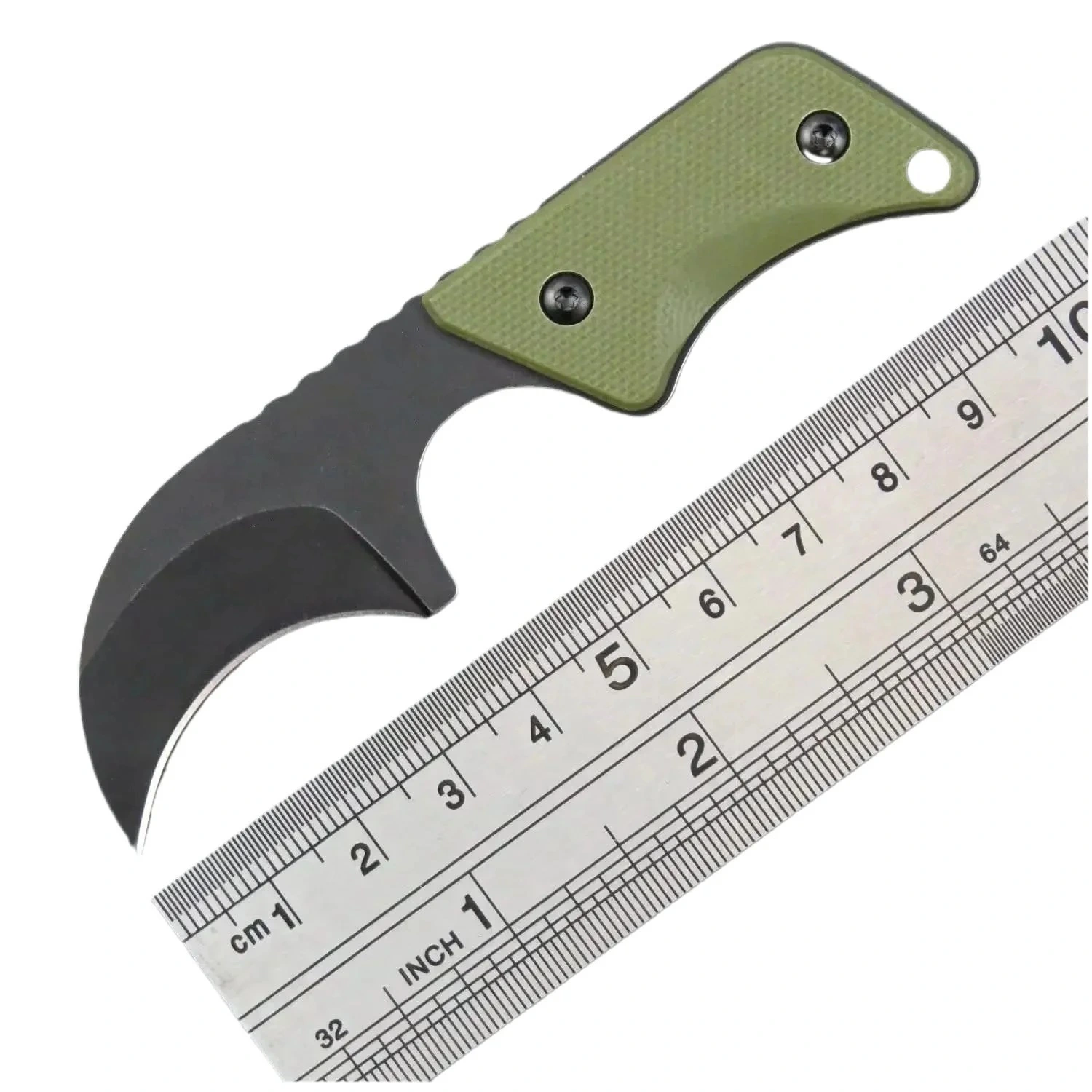 imgi_20_O1CN01dGzEjJ1qdkreH0iaw_4128405519-0-cib.webp Neck Knife G10 handle with kydex sheath EDC tool -Greeng