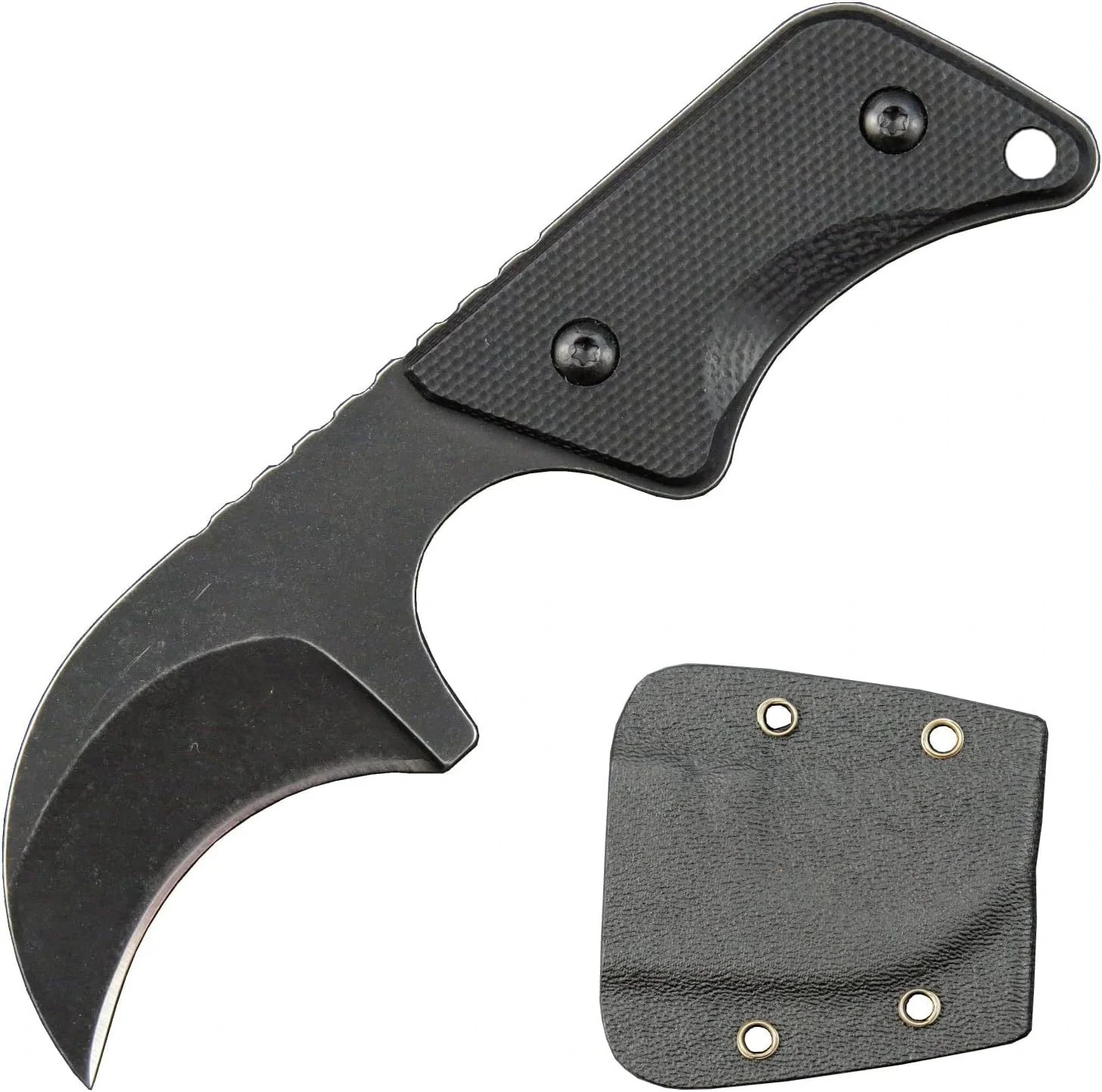imgi_9_O1CN012dxQf81qdkrdntwp0_4128405519-0-cib.webp Neck Knife G10 handle with kydex sheath EDC tool -Black