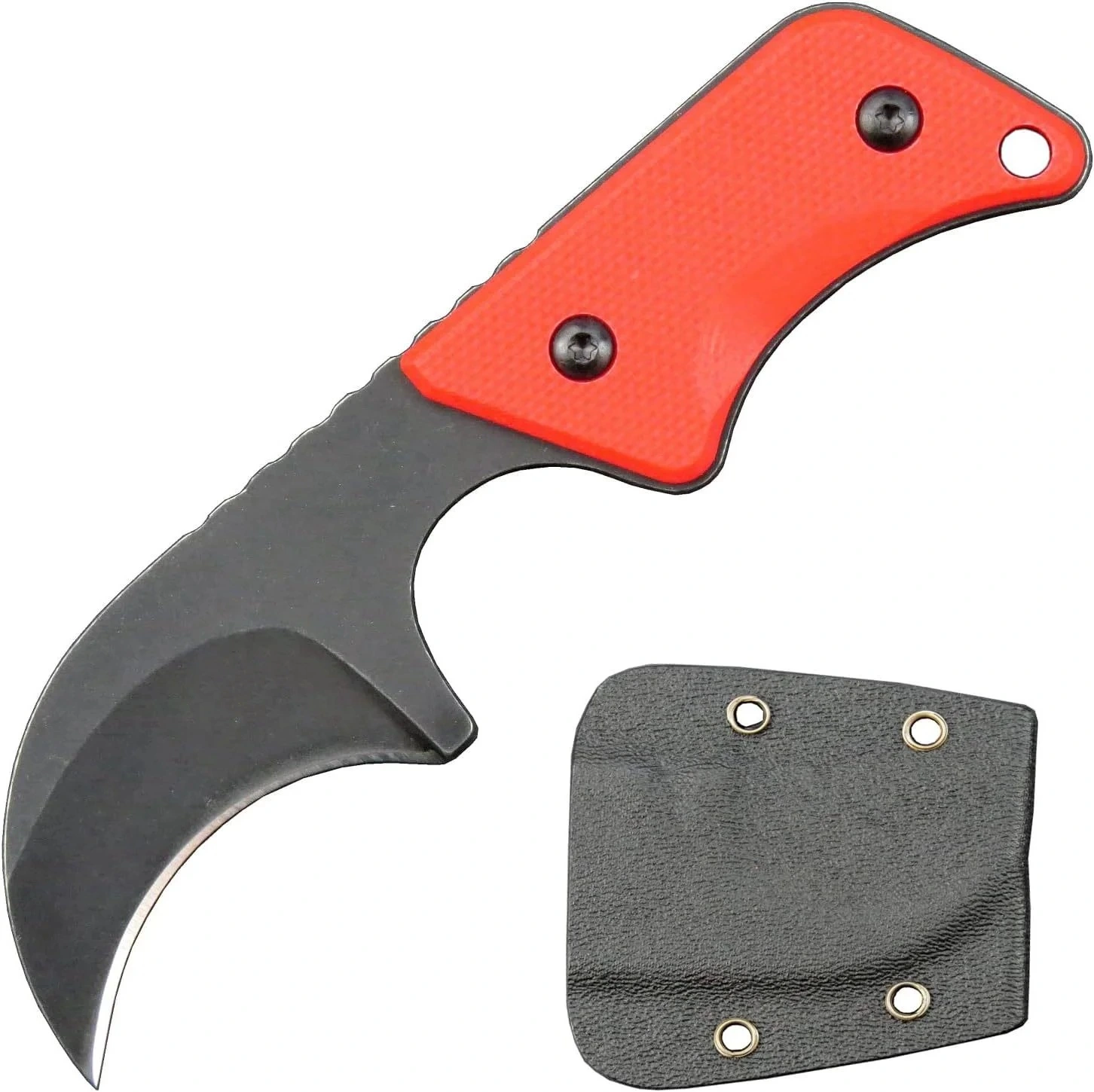 imgi_9_O1CN01ux6LS81qdkraJqNzQ_4128405519-0-cib.webp Neck Knife G10 handle with kydex sheath EDC tool -Orange