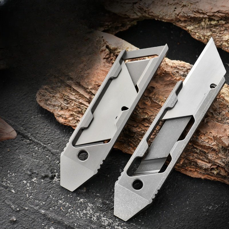 主图-01-7.jpg Titanium Box Cutter Alloy Utility Knife Edc Hidden Blade Compact Outdoor Retractable Knife Art Knife Paper Cutter