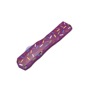 Purple Donut Switchblade OTF Knife